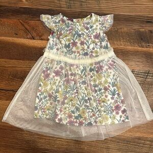 Hanna Andersson Floral Tulle Dress 18-24 month